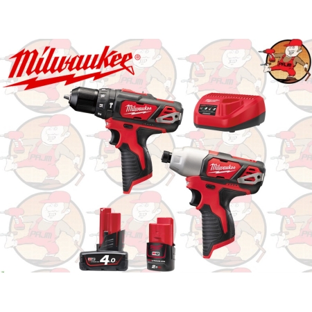 M12BPP2B-421C ZESTAW POWERPACK MILWAUKEE M 12 BPP2B-421C , nr. 4933443497